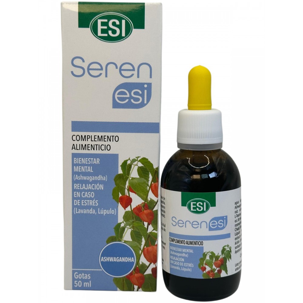 SEREN ESI en gotas 50ml (Ashwagandha, Lavanda, Lupulo) de ESI ESI ESI-13327 Estados emocionales, ansiedad, estrés, depresión,...