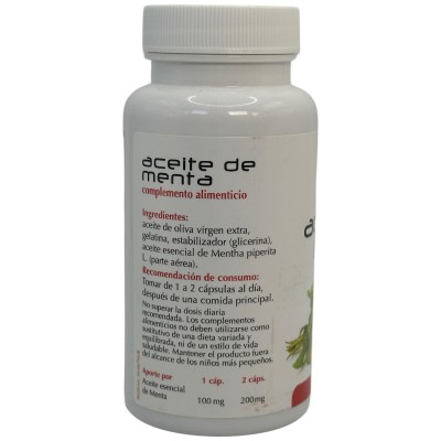 Aceite Esencial MENTA PIPERITA 60 Perlas de Plantis Artesania Agrícola ART-04481 Aceites esenciales uso interno salud.bio