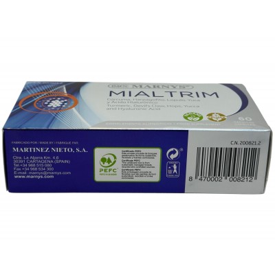 Mialtrim 60 Cápsulas de Marnys Marnys MN112A Suplementos Naturales acción Analgesica, Antiinflamatoria, malestar, dolor salud...