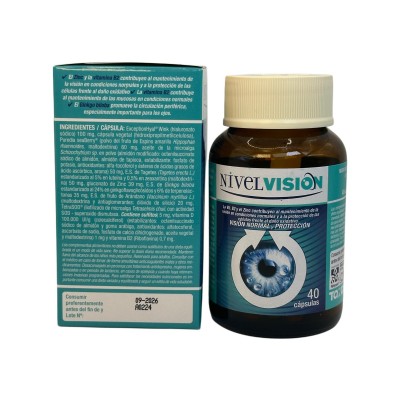 NIVELVISIÓN (Visión y Protección) 40 Cápsulas de Tongil Tongil H34 Ojos, visión salud.bio