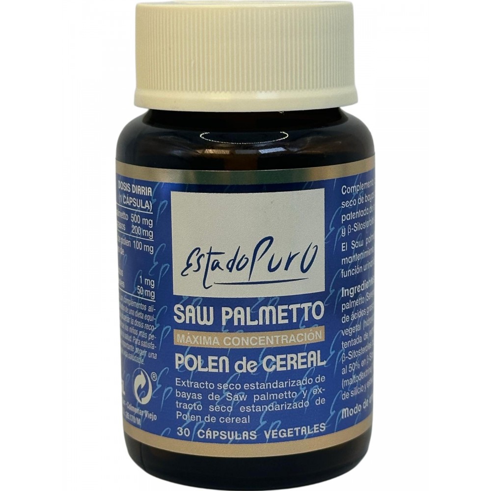 Saw Palmetto 30 cápsulas - Estado Puro - de Tongil Tongil M13 Sistema inmunitario salud.bio