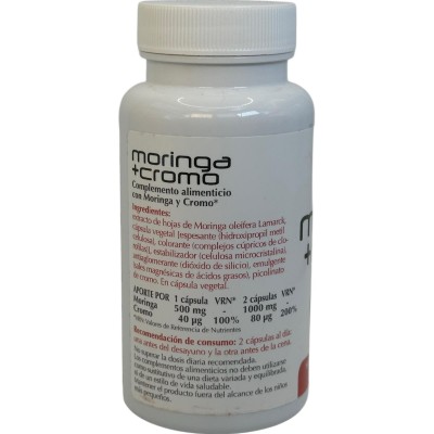 Moringa + Cromo 60 cápsulas de Plantis Artesania Agrícola 080118 Control de Peso salud.bio