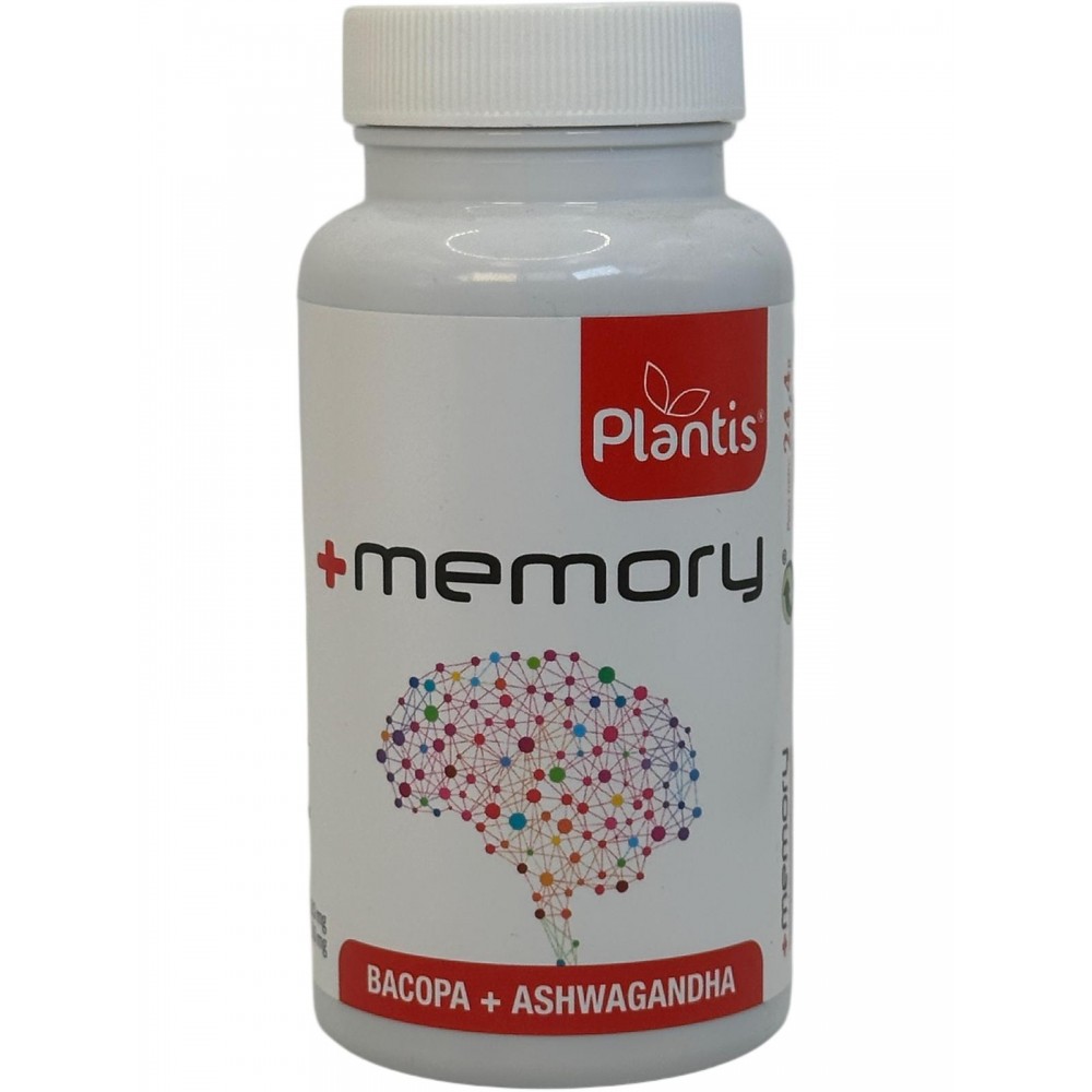 +MEMORY (Bacopa + Ashwagandha) 45 cápsulas de PLANTIS Artesania Agrícola PLA-03823 Ayuda Funcion Celebral salud.bio