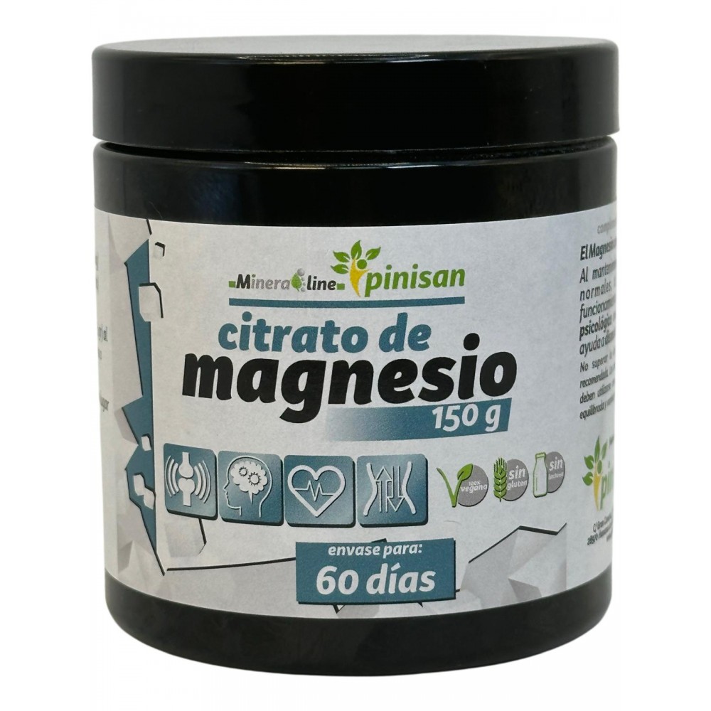 CITRATO de MAGNESIO 150 gramos en polvo de Pinisan Pinisan 106.00272 Suplementos Minerales  salud.bio
