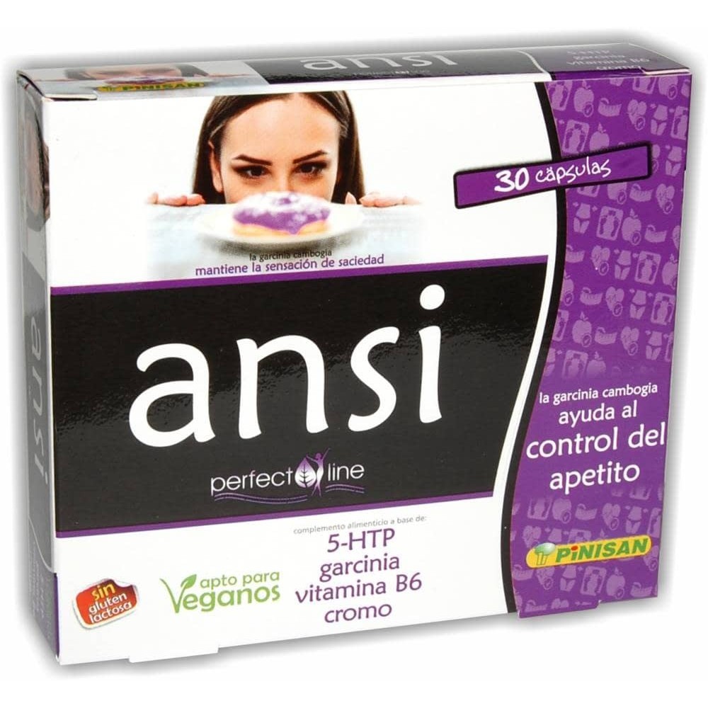 Ansi PLUS (perfect line) ayuda control apetito 30 Cápsulas de Pinisan Pinisan MYC-00841 Quemagrasas y similares salud.bio