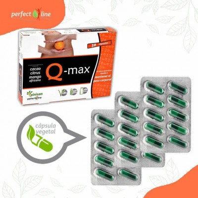Q-Max (line Perfec) 30 Cápsulas de Pinisan Pinisan MYC-00072 Quemagrasas y similares salud.bio