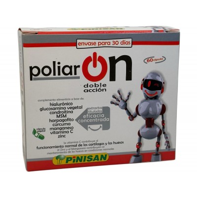 Poliar ON (Doble Acción) 60 cápsulas de Pinisan Pinisan 10600114 Articulaciones y huesos salud.bio