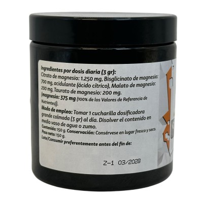 MAGNESIO TOTAL x4 (bisglicinato, citrato, malato, taurato) 150gr en polvo de Pinisan Pinisan 106.00278 Suplementos Minerales ...