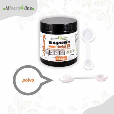 MAGNESIO TOTAL x4 (bisglicinato, citrato, malato, taurato) 150gr en polvo de Pinisan Pinisan 106.00278 Suplementos Minerales ...