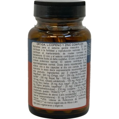 Ortiga, Licopeno y Zinc Complex - Próstata - de Terra Nova Terranova TER-79175-79174 Bienestar urinario. Ayuda en el bienesta...