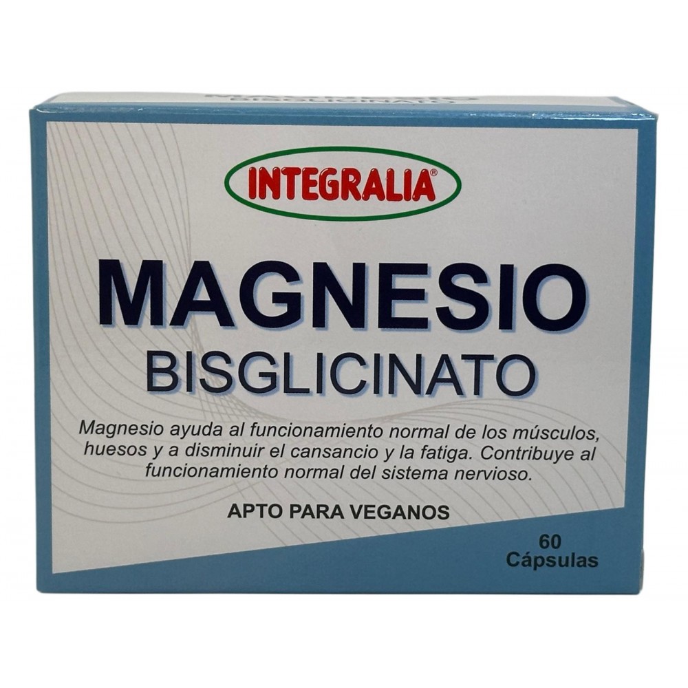 MAGNESIO Bisglicinato 1.360mg (dosis) 60 cápsulas de Integralia INTEGRALIA GEN-54639 Suplementos Minerales  salud.bio