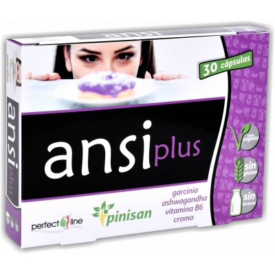 Ansi PLUS (perfect line) ayuda control apetito 30 Cápsulas de Pinisan Pinisan MYC-00841 Quemagrasas y similares salud.bio