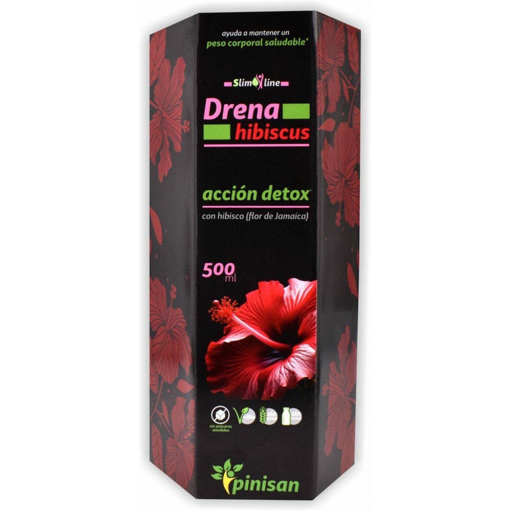 DRENA HIBISCUS de 500 ml de Pinisan Pinisan MYC-00859 Drenantes y Diureticos salud.bio