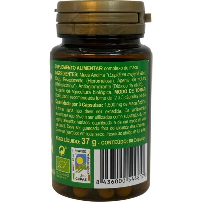 Maca Andina Eco 60 cápsulas de Integralia INTEGRALIA GEN-54481 Cansancio, fatiga, astenia primaveral salud.bio