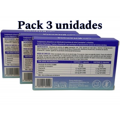 Pack 3 unidades Kitansia (con casozepina) de Plameca Plameca 3PLA-845558 Estados emocionales, ansiedad, estrés, depresión, re...