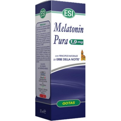 Melatonin pura (Melatonina) 1,9mg gotas con erbe NOTTE 50ml de ESI® ESI ESI-00878 insomnio y descanso salud.bio