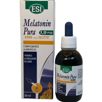 Melatonin pura (Melatonina) 1,9mg gotas con erbe NOTTE 50ml de ESI® ESI ESI-00878 insomnio y descanso salud.bio