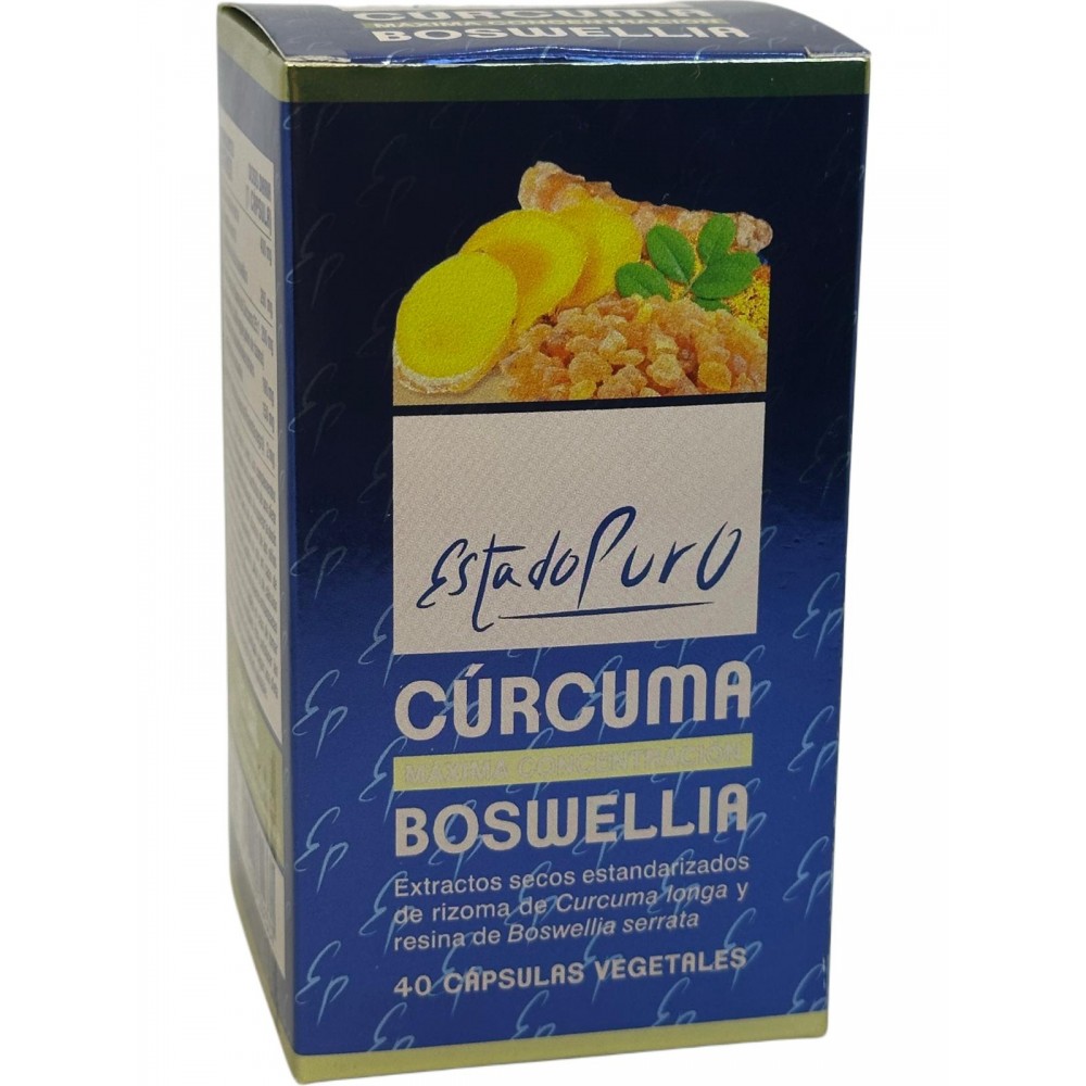 CÚRCUMA BOSWELLIA (Máxima Concentración) 40 cápsulas Estado Puro de Tongil Tongil M92 Suplementos Naturales acción Analgesica...