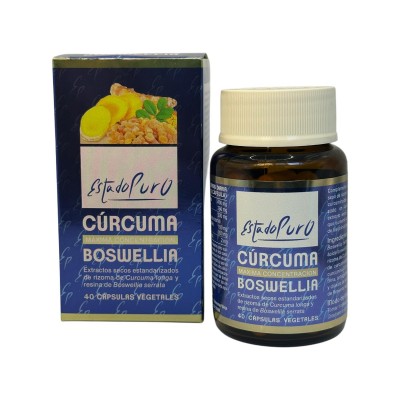 CÚRCUMA BOSWELLIA (Máxima Concentración) 40 cápsulas Estado Puro de Tongil Tongil M92 Suplementos Naturales acción Analgesica...