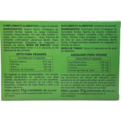 Espino Blanco Plus 60 Cápsulas de integralia Manabios GEN-54224 Sistema cardiovascular salud.bio