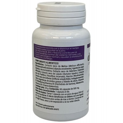 Dormibell con (Melatonina + Plantas relajantes + Vitaminas B) 60 Cápsulas de Jellybell JellyBell JB-0147 insomnio y descanso ...