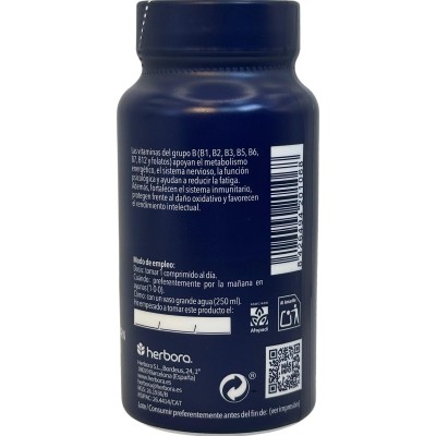 Vitaminas Grupo B (B complex) 60 comprimidos 500mg de Herbora Herbora H20106 Vitamina B salud.bio