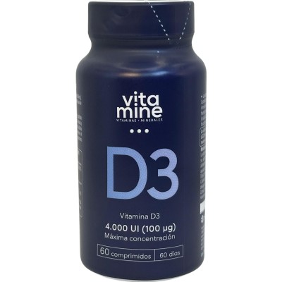 Vitamina D3 4.000UI (100pg) 60 comprimidos de Herbora Herbora HER-20107 Vitamina A y D salud.bio