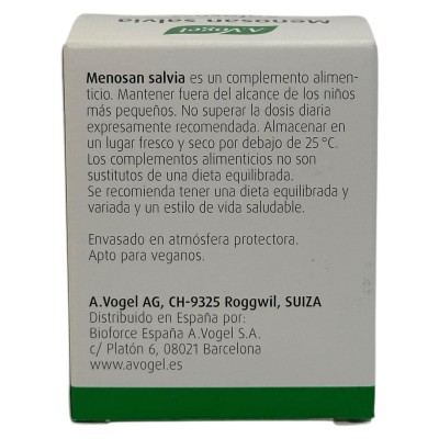 Menosan Salvia (sofocos) de A.Vogel A.Vogel AVO-1191 Menopausia salud.bio
