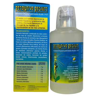 Resolutivo Regium 600ml de Plameca Plameca 445200 DIURETICO salud.bio