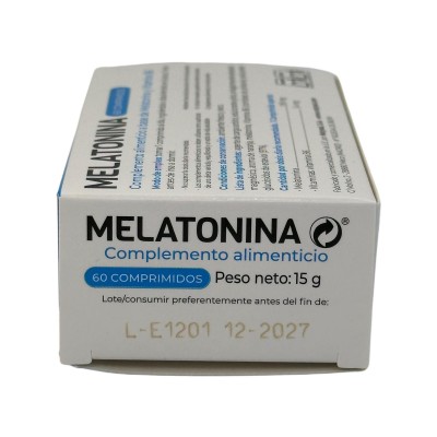 Melatonina 1.95mg + Vitamina B-6 (60 Comprimidos Masticables) de Natysal Natysal 13340 insomnio y descanso salud.bio