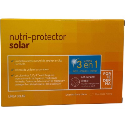 Nutri-protector solar 3 en 1 (Protégete del Sol también desde dentro) 30 Perlas de herbora Herbora HER-10101 Nutricosmética s...