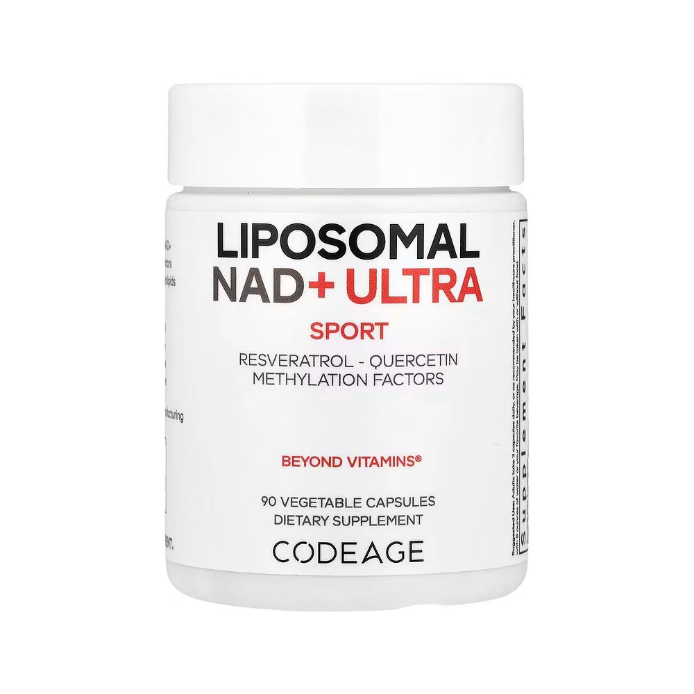 NAD+ 500mg Liposomal ULTRA sport 90 cápsulas vegetales de Codeage Codeage AGE-60903 Antioxidantes salud.bio