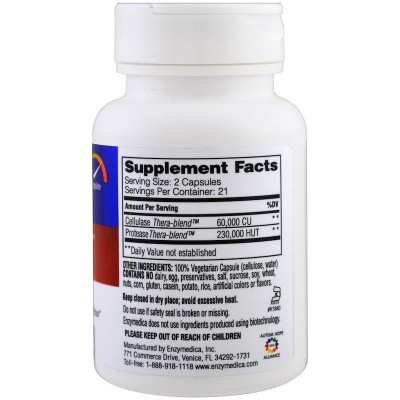 Candidase 42 Cápsulas de Enzymedica Enzymedica ENZ20140 Ayudas aparato Digestivo salud.bio