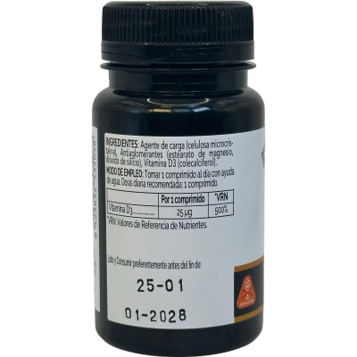 Vitamina D3 (1.000 UI) 25 mcg (Serie Elementales) 120 comprimidos de Novadiet Novadiet 53503 Vitaminas y Minerales salud.bio