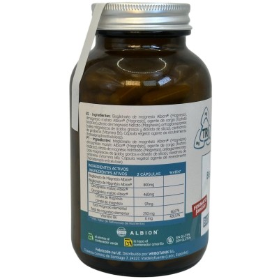 Fórmula Triple Magnesio (Bisglicinato, Malato, Citrato) 120 Cápsulas de WeBotanix WE BOTANIX WEB-22353 Suplementos Minerales ...