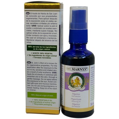 Aceite Hidratante Hipérico 50ml de Marnys Marnys AP219 Uso tópico salud.bio