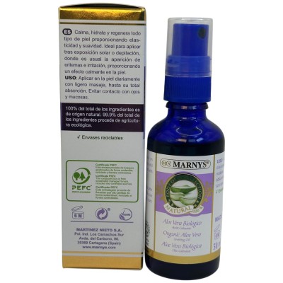 Aceite Calmante de Aloe Vera Orgánico 50 ml de Marnys Marnys AP218 Piel, Cabello y Uñas, Complementos y Vitaminas salud.bio