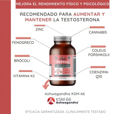 TESTOX (Vital Sport) 60 cápsulas vegetales de WeBotanix WEBOTANIX WEB-22330 Salud Sexual y Fertilidad salud.bio