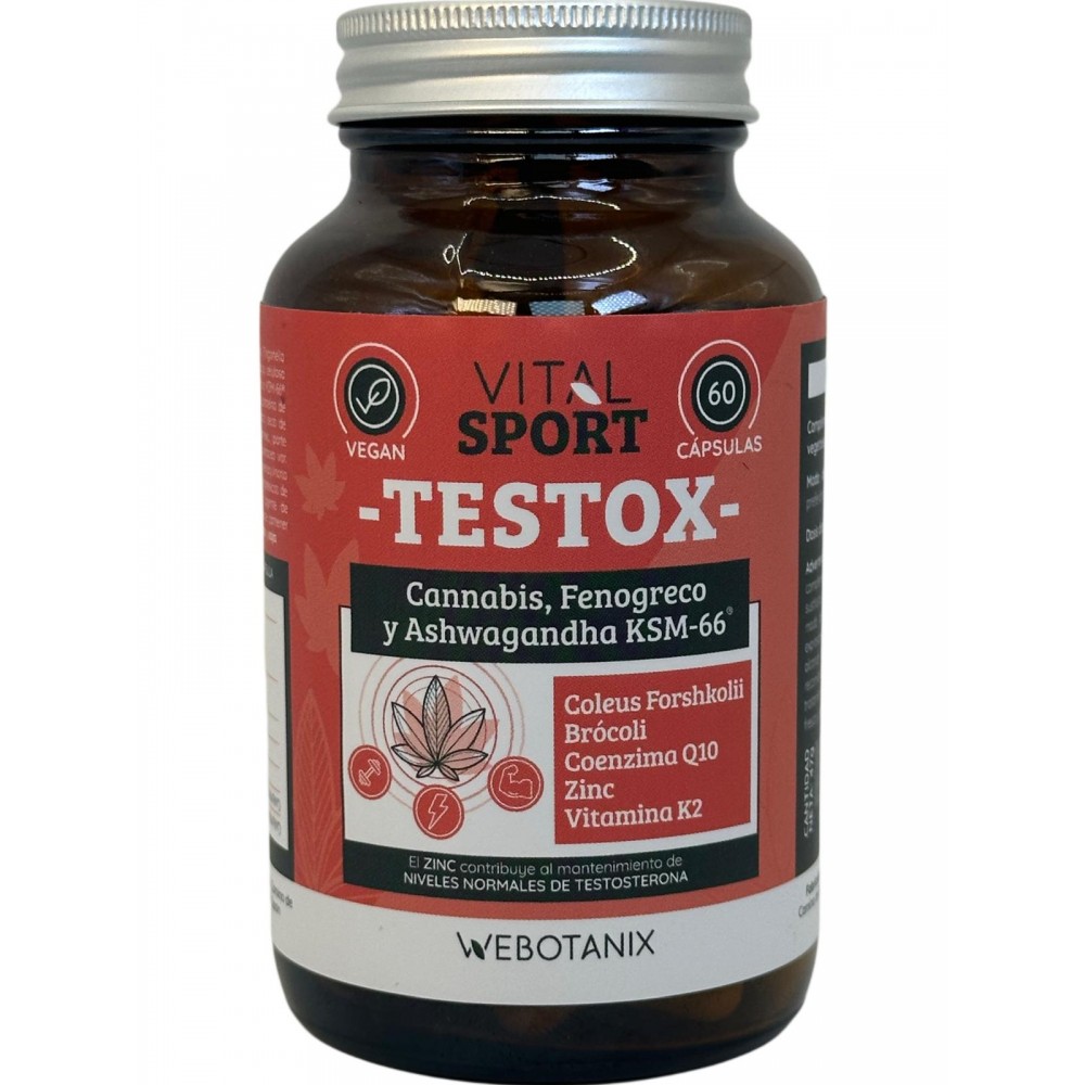 TESTOX (Vital Sport) 60 cápsulas vegetales de WeBotanix WEBOTANIX WEB-22330 Salud Sexual y Fertilidad salud.bio