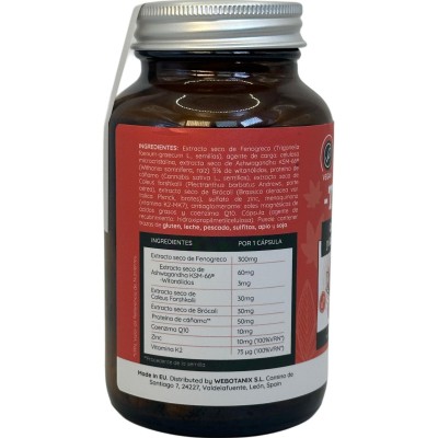 TESTOX (Vital Sport) 60 cápsulas vegetales de WeBotanix WEBOTANIX WEB-22330 Salud Sexual y Fertilidad salud.bio