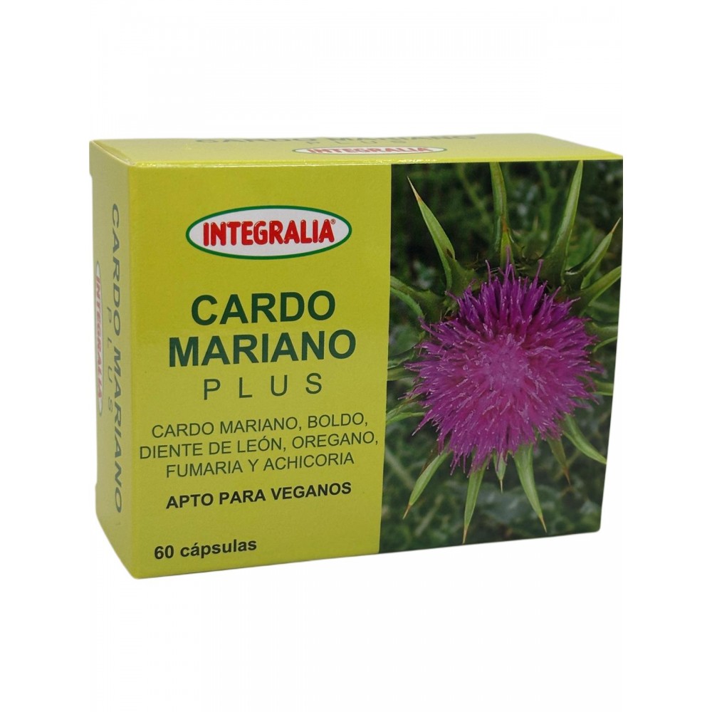 Cardo Mariano PLUS 60 cápsulas de Integralia INTEGRALIA 86 Higado y sistema hepatobiliar salud.bio