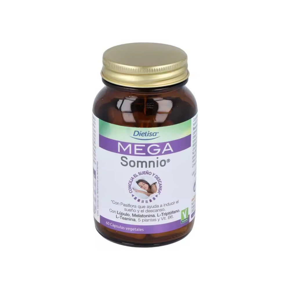 Mega Somnio 60 cápsulas de Dietisa Dietisa DIE-21835 insomnio y descanso salud.bio