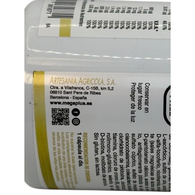 VITMIN CONCEPT (Multivitaminico y minerales) sport nutrition 120 cápsulas de Megaplus Megaplus 142020 Vitaminas y Multinutrie...