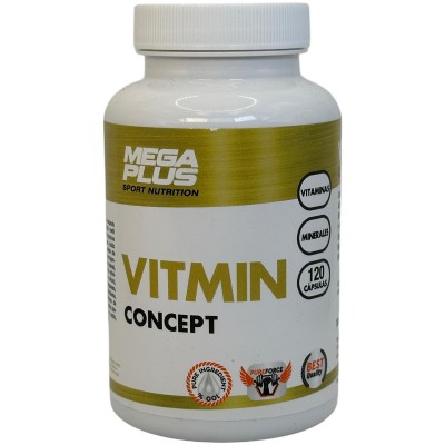 VITMIN CONCEPT (Multivitaminico y minerales) sport nutrition 120 cápsulas de Megaplus Megaplus 142020 Vitaminas y Multinutrie...