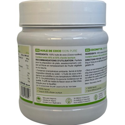 Aceite de Coco BIO ECO Virgen Extra 900ml de MARNYS® Marnys AP109 Aceites naturales salud.bio