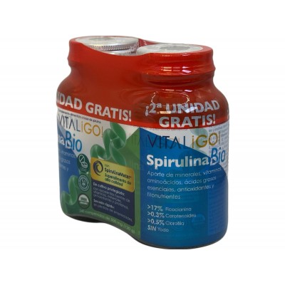 Pack 2x1 Alga Espirulina BIO VITALIGO 500mg 2x120 Comprimidos de Herbora Herbora H22006X2 Plantas Medicinales salud.bio