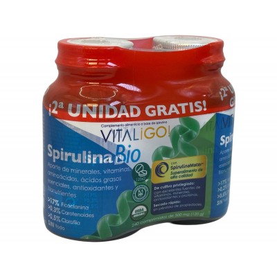Pack 2x1 Alga Espirulina BIO VITALIGO 500mg 2x120 Comprimidos de Herbora Herbora H22006X2 Plantas Medicinales salud.bio
