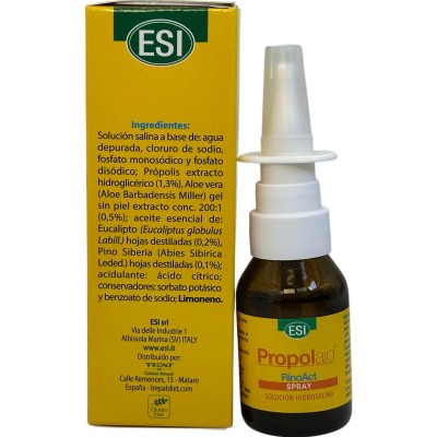 Propolaid RinoAct Spray 20ml de ESI ESI ESI-21011502 Sistema respiratório salud.bio