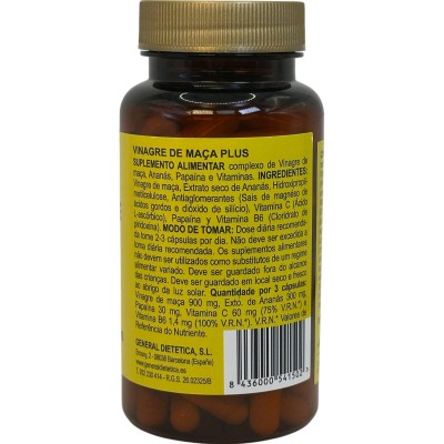 Vinagre de manzana PLUS 100 cápsulas de Integralia INTEGRALIA INT-150 Control de Peso salud.bio