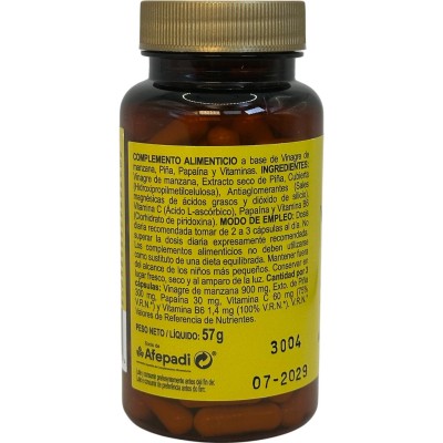 Vinagre de manzana PLUS 100 cápsulas de Integralia INTEGRALIA INT-150 Control de Peso salud.bio